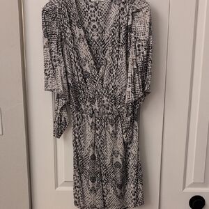 Parker Black and White Mini Dress